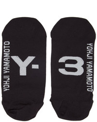 Y-3 Black Invisible Logo Socks