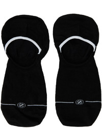 Ermenegildo Zegna Three Pack Black Lyocell Sockless Socks
