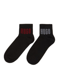 Hugo Two Pack Black Piano Ankle Socks