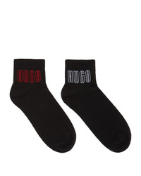 Hugo Two Pack Black Piano Ankle Socks
