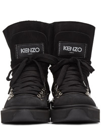 Kenzo Black Nubuck Ankle Boots