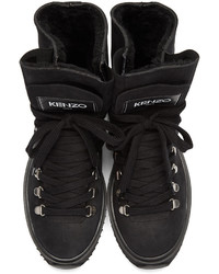 Kenzo Black Nubuck Ankle Boots