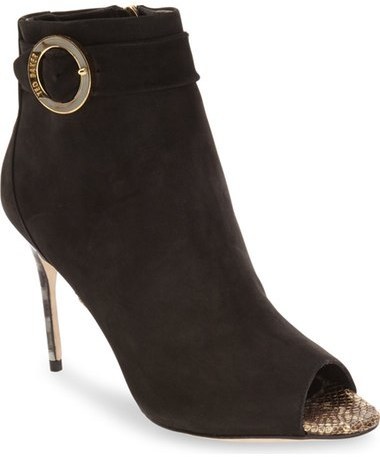 ted baker peep toe boots