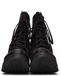 Boris Bidjan Saberi Black Lace Up Boots