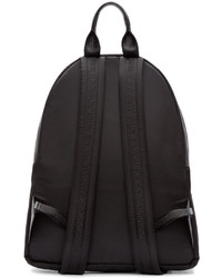 Versace Black And Gold Nylon Medusa Backpack