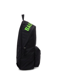 Balenciaga Black And Green Wheel Backpack