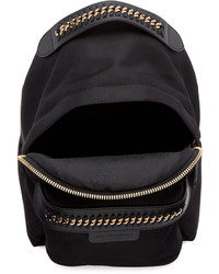 Stella McCartney Black Mini Falabella Go Backpack