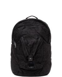 C.P. Company Black Nylon B Gart Dyed Backpack