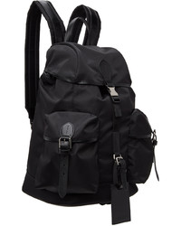 Ralph Lauren Purple Label Black Nylon Backpack