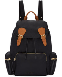 Burberry Black Nylon Backpack