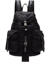 Ralph Lauren Purple Label Black Nylon Backpack