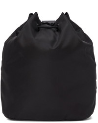Burberry Black Nylon Badge Appliqu Backpack
