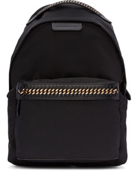Stella McCartney Black Nylon Chained Backpack