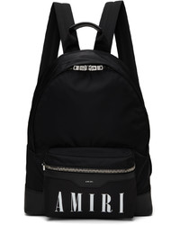 Amiri Black Nylon Classic Logo Backpack