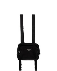 Prada Black Nylon Harness Backpack