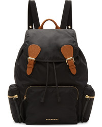 Burberry Black Nylon Rucksack