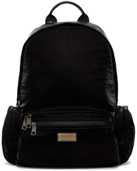 Dolce & Gabbana Black Nylon Sicilia Dna Backpack