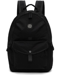 Stone Island Black Nylon Twill Backpack