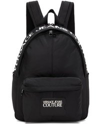 VERSACE JEANS COUTURE Black Range Iconic Logo Backpack