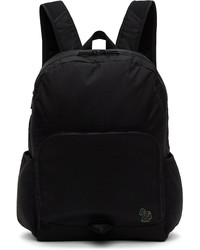 Ps By Paul Smith Black Recycled Nylon Zebra Backpack