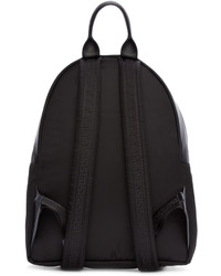 Versace Black Silver Nylon Medusa Backpack