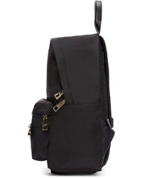 Versace Black Silver Nylon Medusa Backpack
