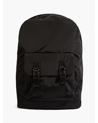 C6 Black Zip Up Backpack