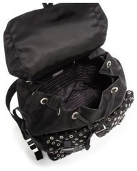 Prada Grommeted Nylon Backpack
