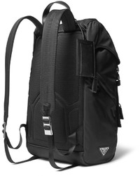 Prada Leather Trimmed Nylon Backpack