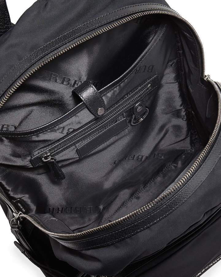 Burberry Marden Nylon Backpack Black, $1,150 | Neiman Marcus | Lookastic