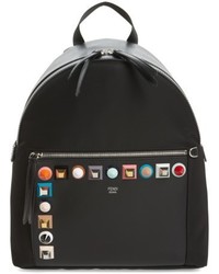 Fendi Multi Studs Nylon Backpack