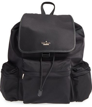 kate spade black nylon backpack