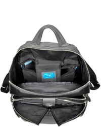 Piquadro Nylon Leather Computer Backpack