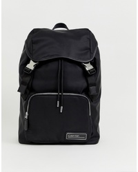 Calvin Klein Primary Nylon Backpack In Black