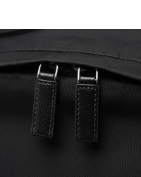 Prada Saffiano Leather Trimmed Nylon Backpack