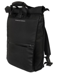 Water Resistant Nylon Leather Backpack
