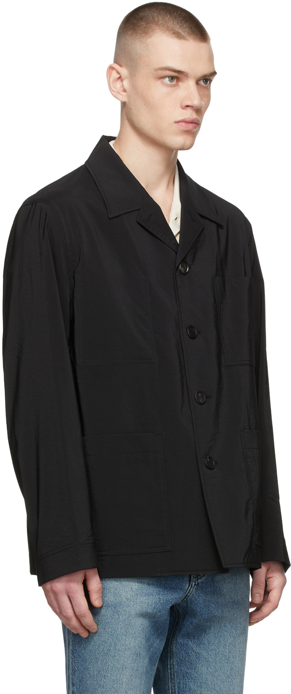Solid Homme Black Nylon Blazer, $580 | SSENSE | Lookastic