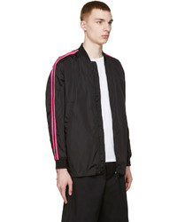 DSQUARED2 Black And Pink Bomber Jacket