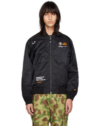 AAPE BY A BATHING APE Black Light Weight Bomber