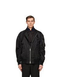 Sacai Black Ma 1 Bomber Jacket