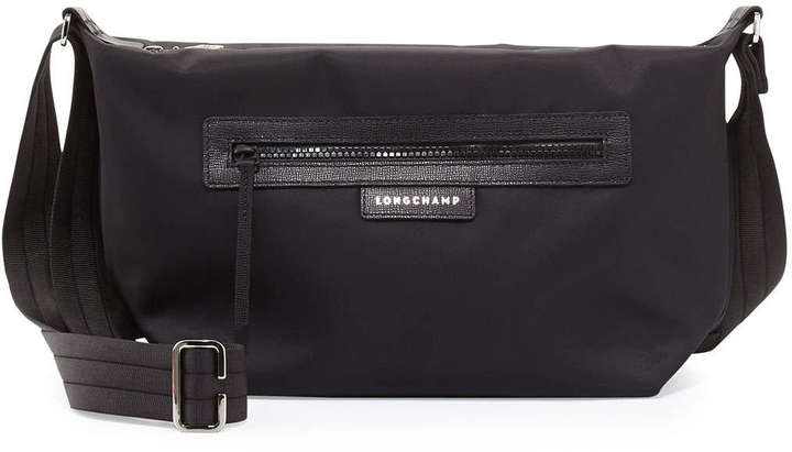 Longchamp Le Pliage Neo Messenger Bag Nylon Crossbody ~NIP~ Black