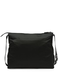 Prada Vela Double Pocket Messenger Bag Black