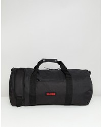 Globe Nylon Duffel Bag With Logo Patch In Black