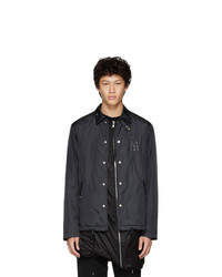 TAKAHIROMIYASHITA TheSoloist. Black Branded Coaches Jacket