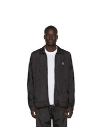 Stone Island Black Nylon Metal Over Shirt Jacket