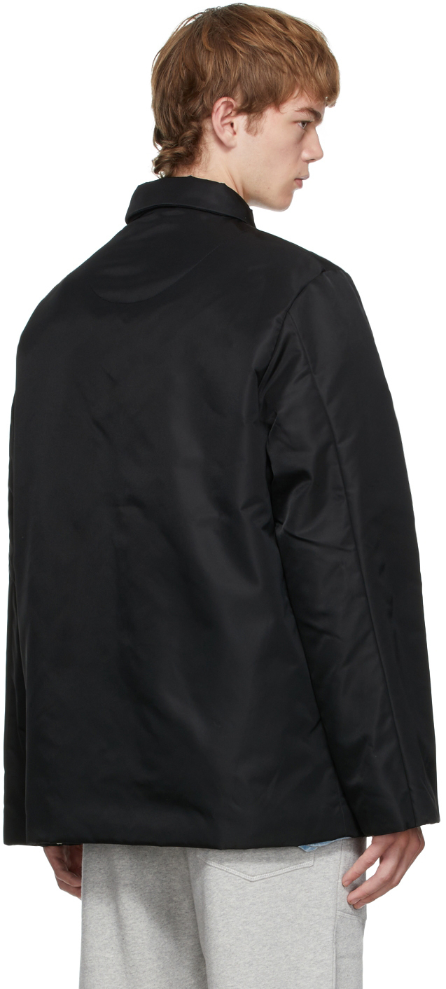 Nanushka Black Nylon Omar Jacket, $825 | SSENSE | Lookastic