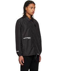 AAPE BY A BATHING APE Black Pointed Collar Jacket