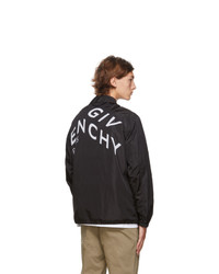 Givenchy Black Refracted Logo Coach Jacket