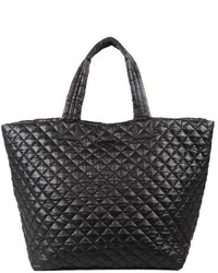 Black Nylon Tote Bag