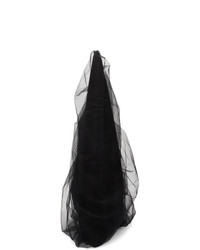 MM6 MAISON MARGIELA Black Extra Large Tulle Covered Triangle Tote